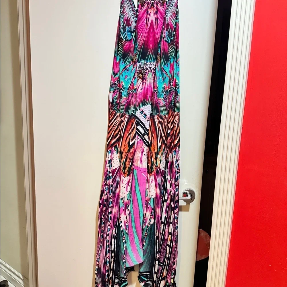 Camilla Vibrant Multicolor Beaded maxi dress. Size small. - Picture 4 of 6